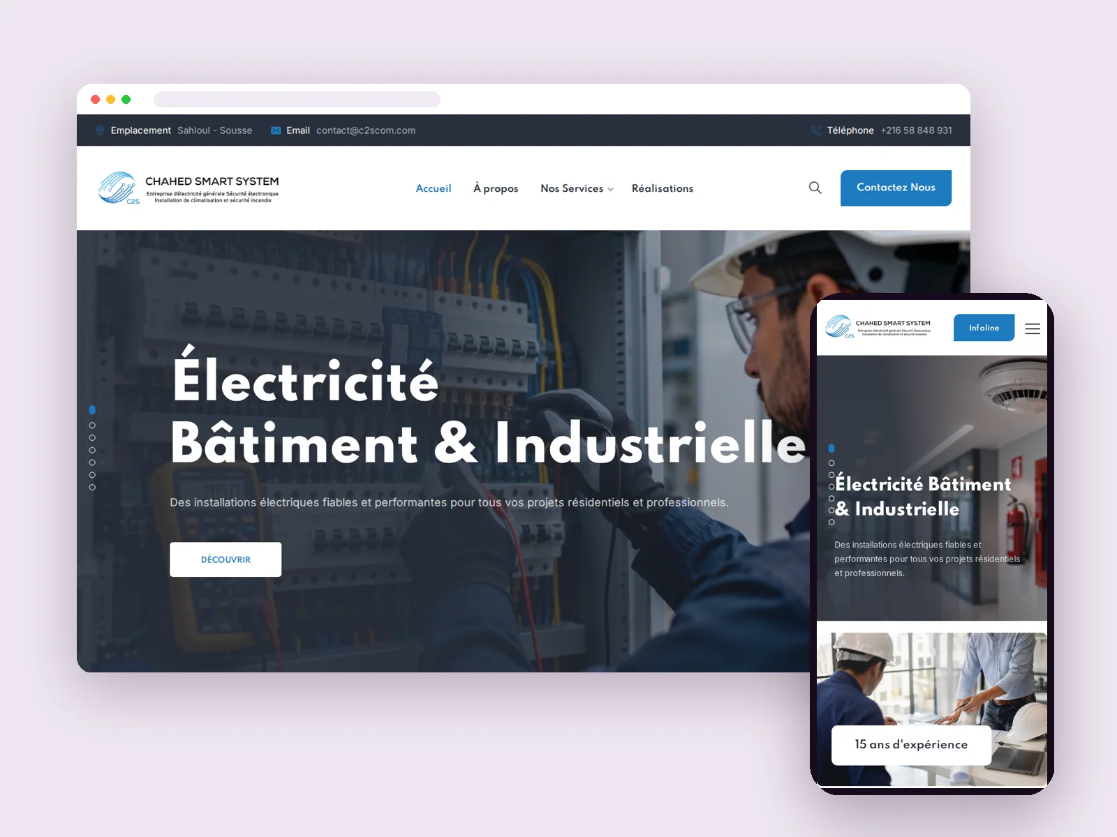 Sept métiers techniques présentés sur un seul site