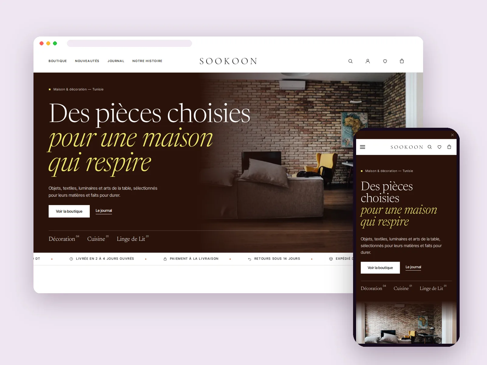 Une boutique déco éditoriale pour une maison qui respire