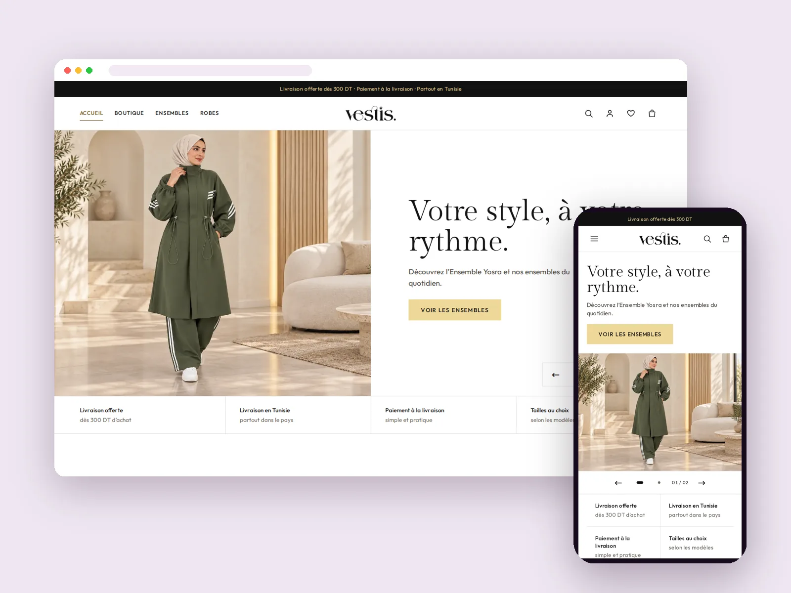 Des ensembles féminins à choisir par silhouette et par couleur